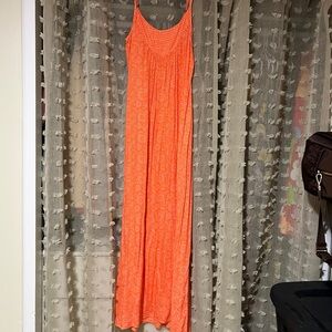 Lani Lua Orange Hawaii Maxi Dress
